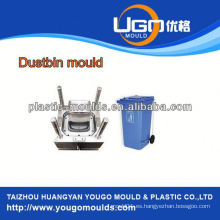 50L de plástico con ruedas de basura del molde molde de inyección, pequeño molde de basura de basura Taizhou fábrica